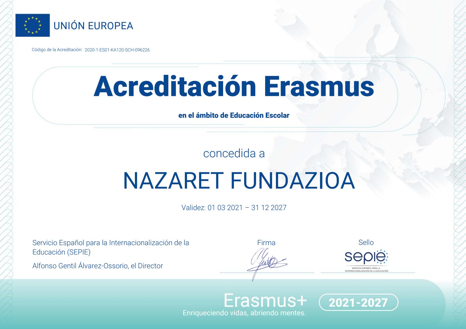 AcreditaciónErasmus